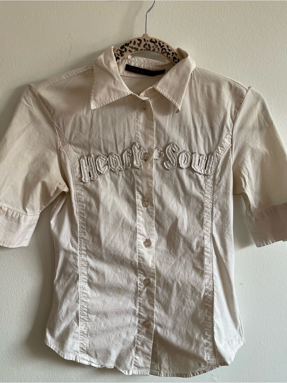 Foxxy Cream Button-Up Shirt